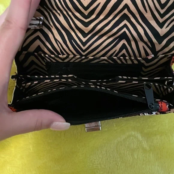 Vera Bradley Floral Wristlet - Red, Purple, White - Picture 6 of 6